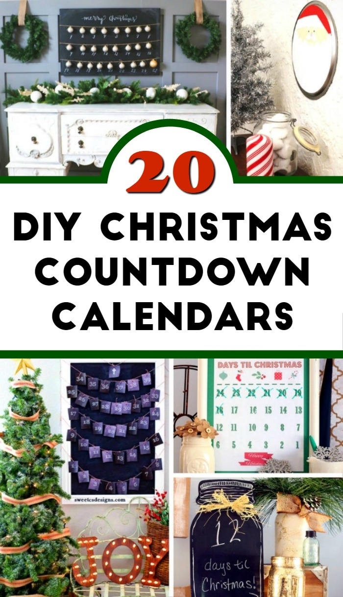 20 Diy Christmas Countdown Calendar Ideas - Mom Foodie Homemade Countdown Calendar Ideas