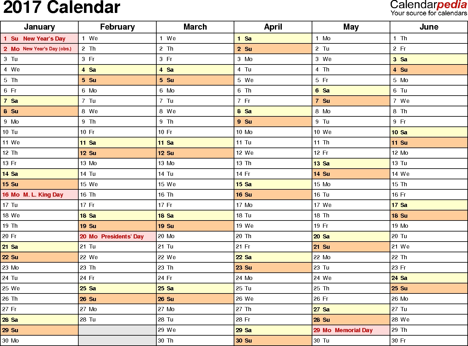 2017 Calendar - Download 17 Free Printable Excel Templates (.xlsx) Dashing Blank Calendar In Excel