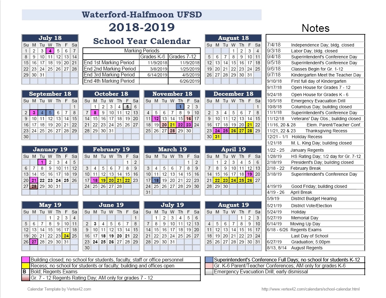 2018 19 School Year Calendar Nyc ::: Hsin School Year Calendar Nyc