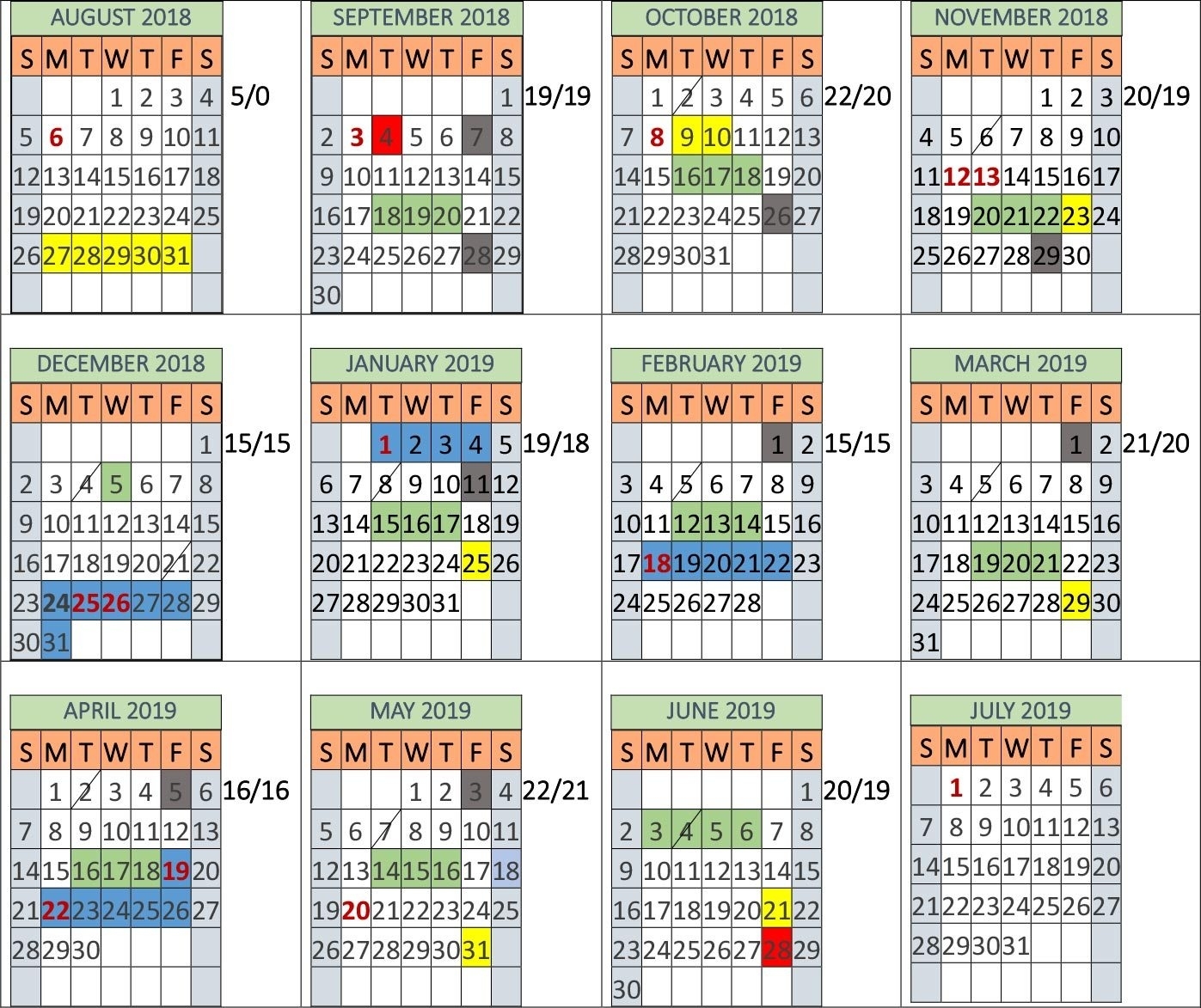 2018-2019 Llrib School Calendar | Lac La Ronge Indian Band Education School Calendar Unit 5