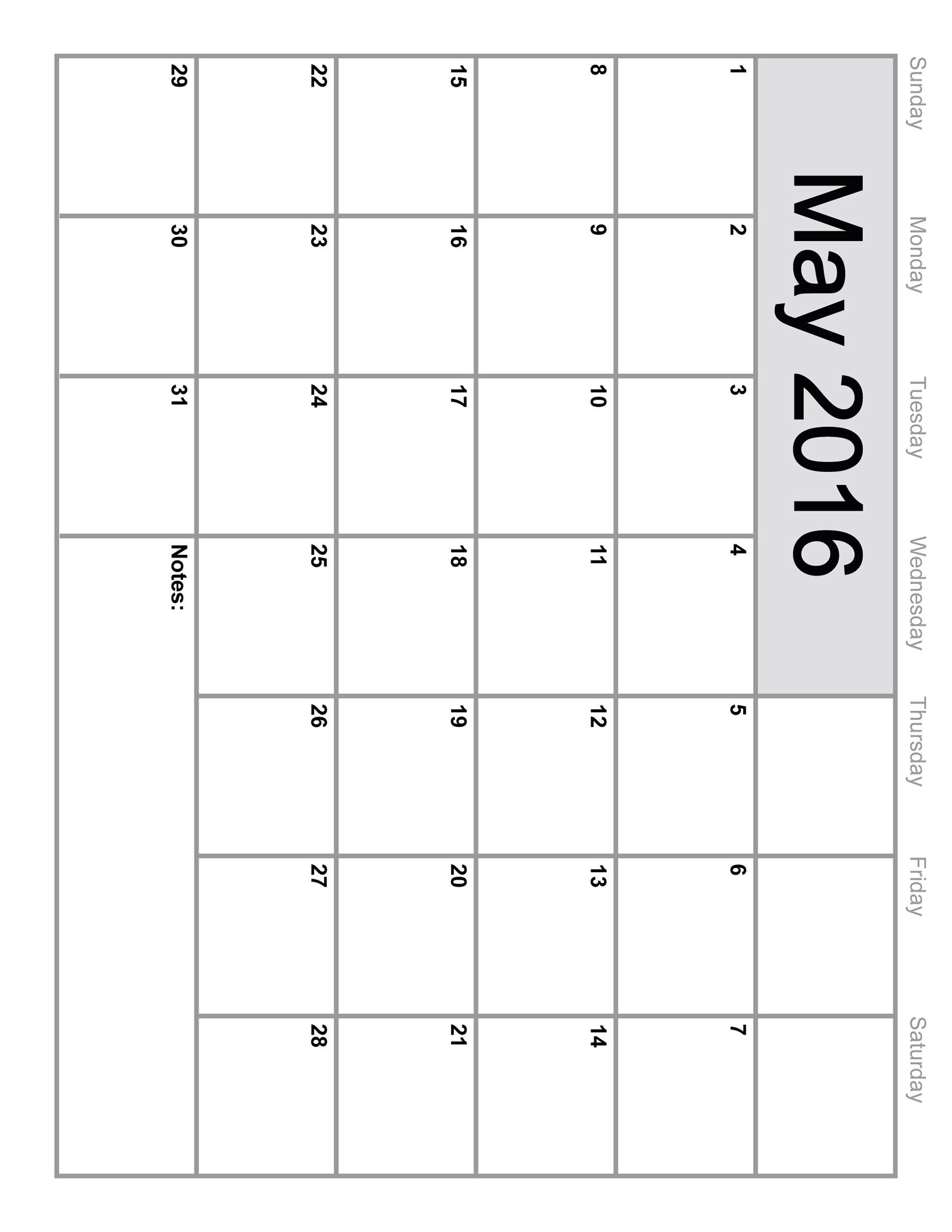 8 X 10 Print Calendar | Holidays Calendar Template 8 X 10 Blank Calendar