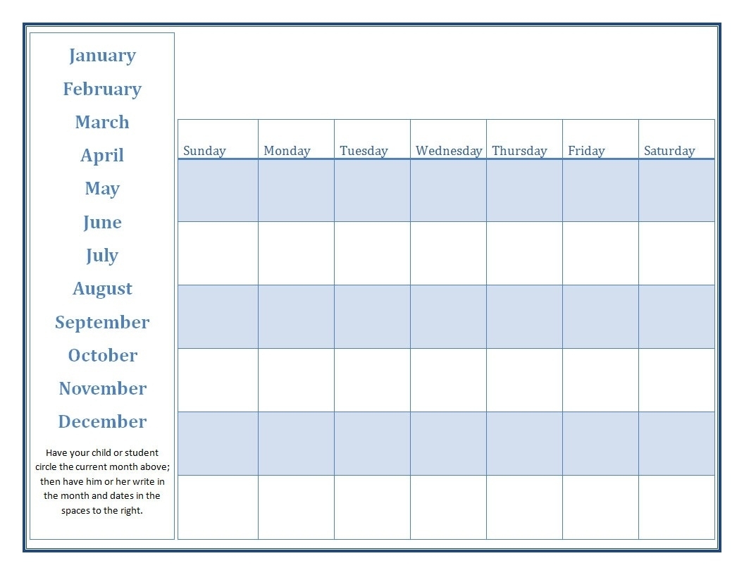 August Calendar Template 2018 For Pre K – Template Calendar Design Pre K Monthly Calendar