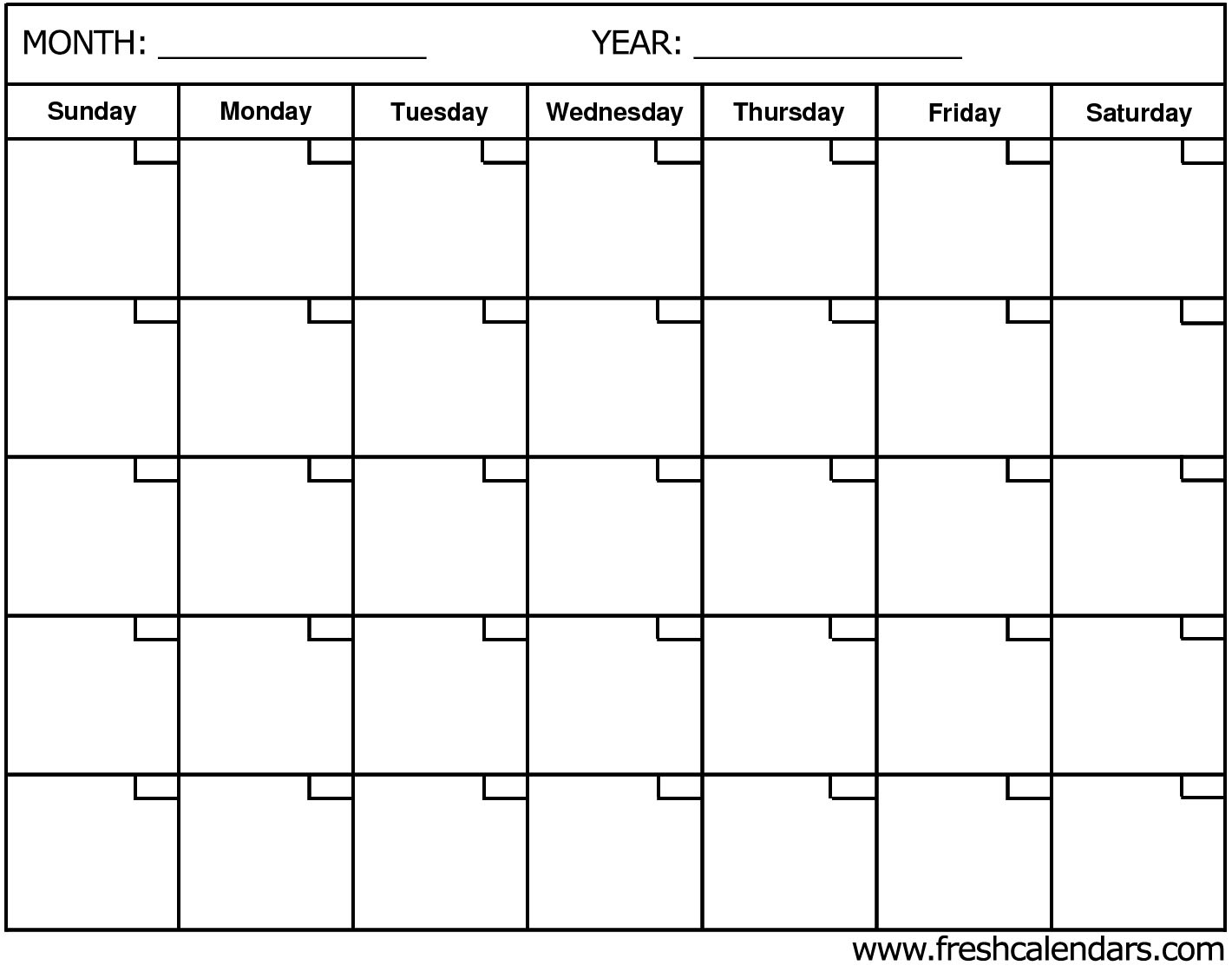 Blank Calendar: Wonderfully Printable 2019 Templates Calendar Month Blank Template