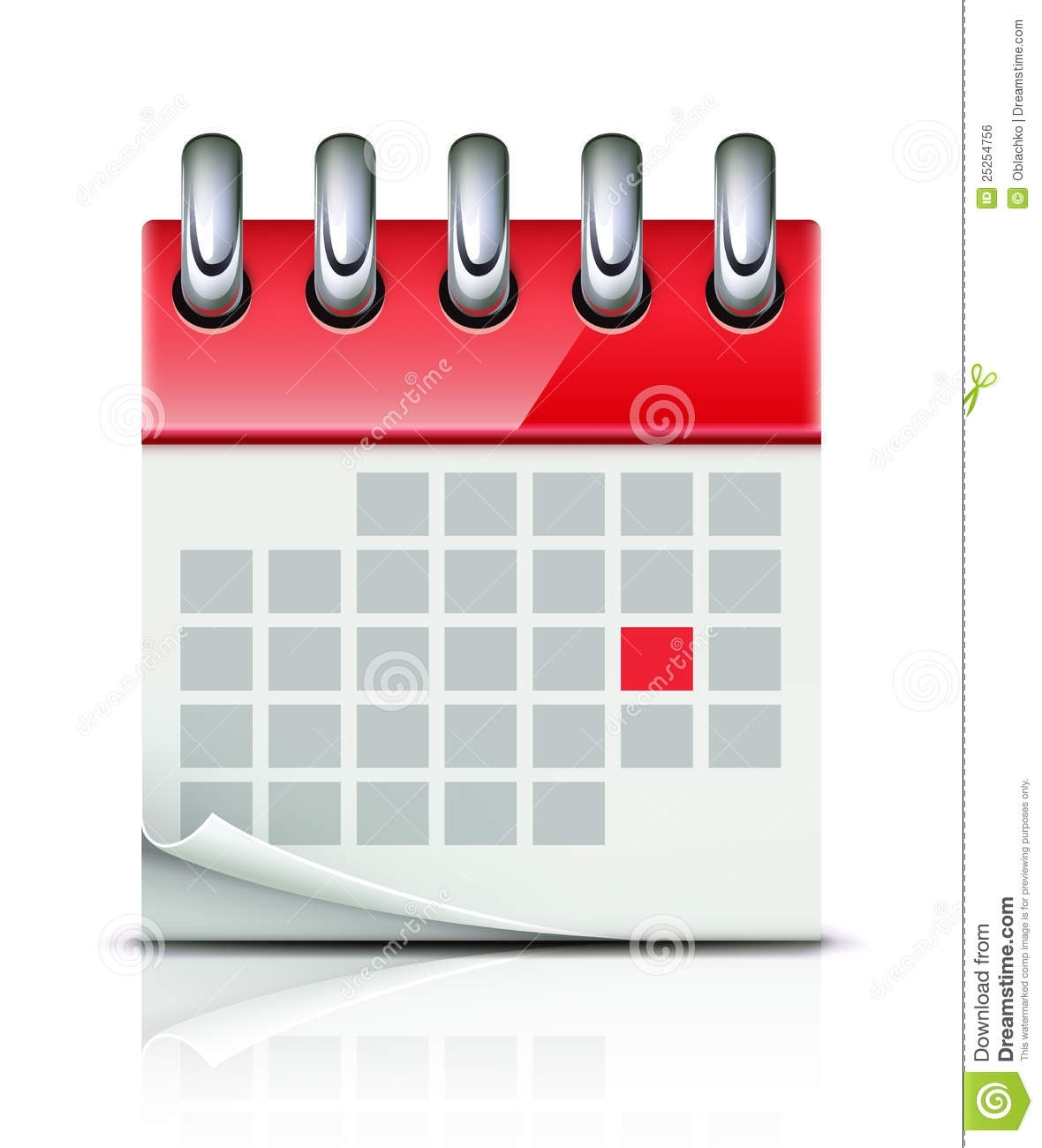 Calendar Icon Stock Vector. Illustration Of Deadline - 25254756 Calendar Icon Royalty Free