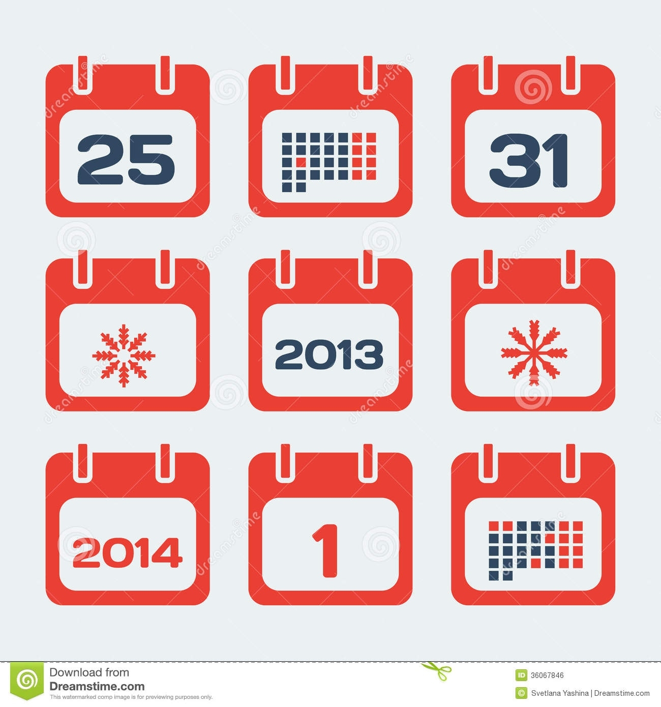 Calendar Icons Stock Vector. Illustration Of Decoration - 36067846 Download Calendar Icon Jpg