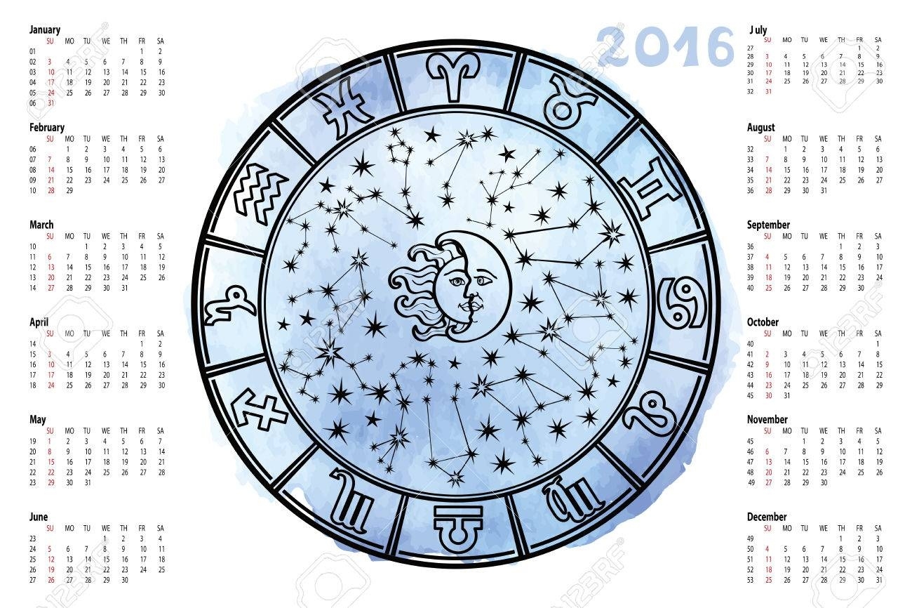 Circle With Zodiac Sign.horoscope Circle With Zodiac Signs Moon Calendar Zodiac Signs