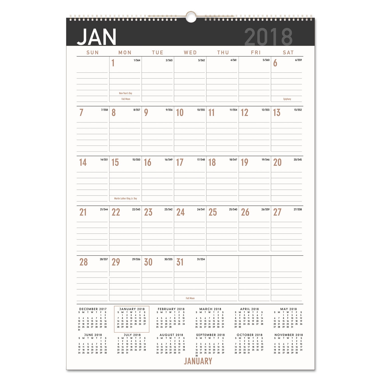 Contemporary Medium Monthly Wall Calendar By At-A-Glance® Aagpm2X28 Monthly Wall Calendar 12 X 17