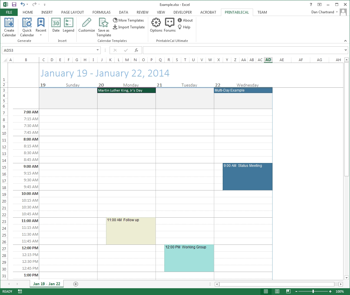 Customize And Print Calendar Templates In Excel And Word Incredible Create Blank Calendar In Outlook