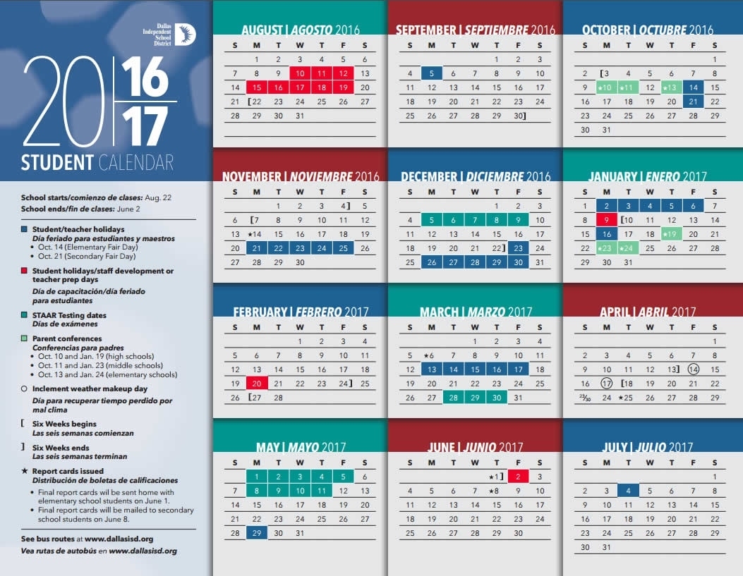 Dallas Isd School District Calendar Closing Dates Winter And | Galokombi Extraordinary School Calendar Dallas Isd