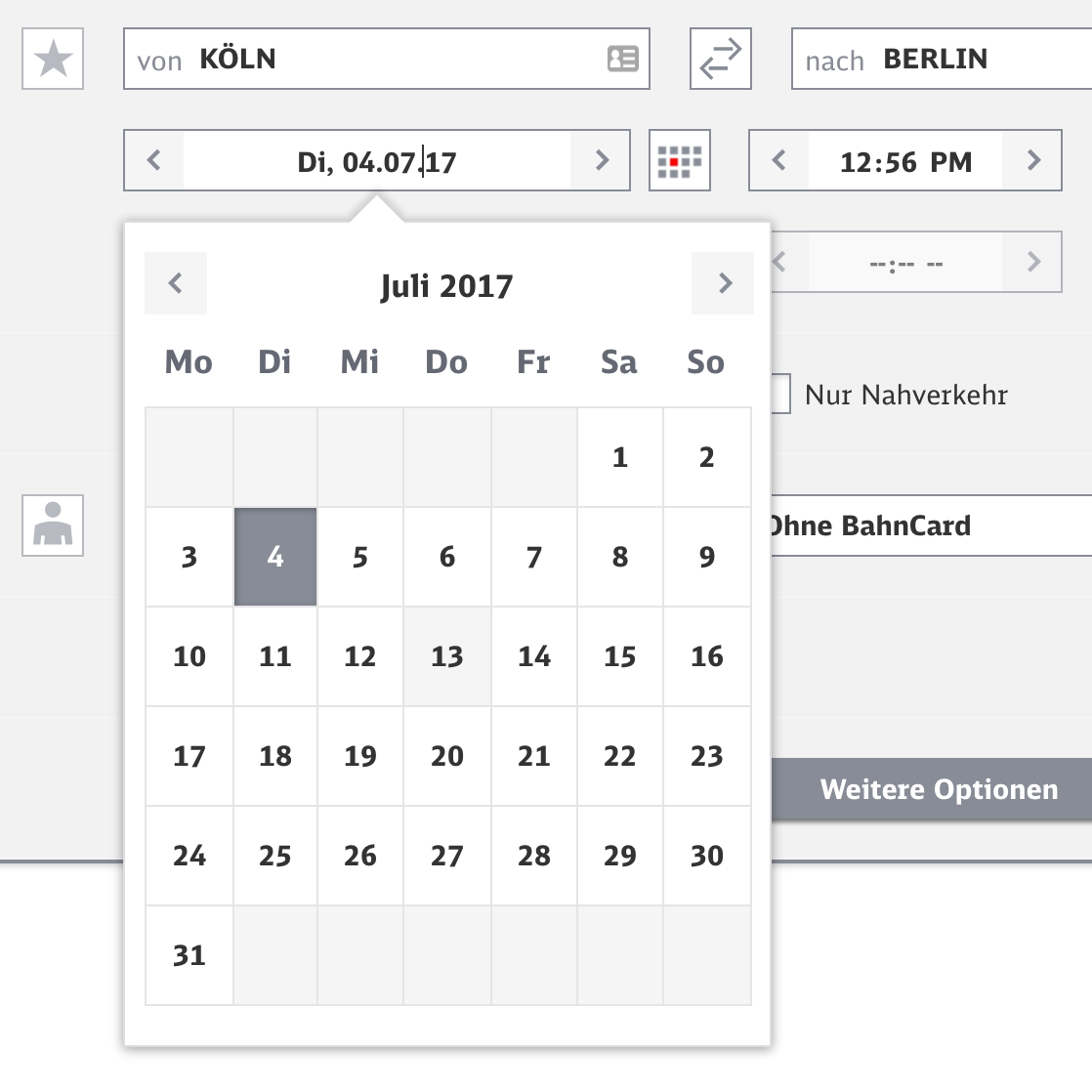 Designing The Perfect Date And Time Picker — Smashing Magazine Input Calendar Icon Html