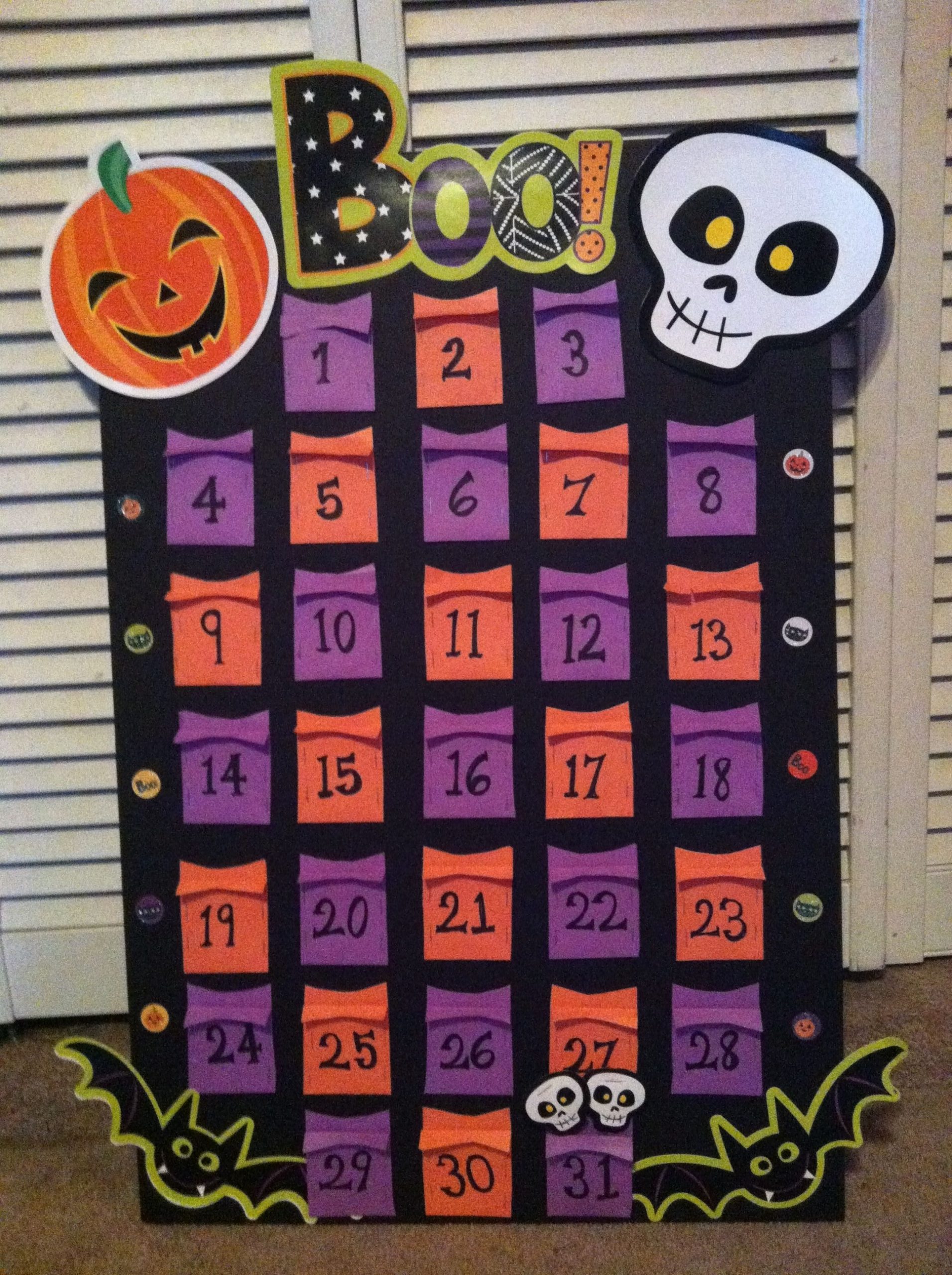 Diy Halloween Countdown Calendar | Advent Calendars | Pinterest Halloween Countdown Calendar Chocolate