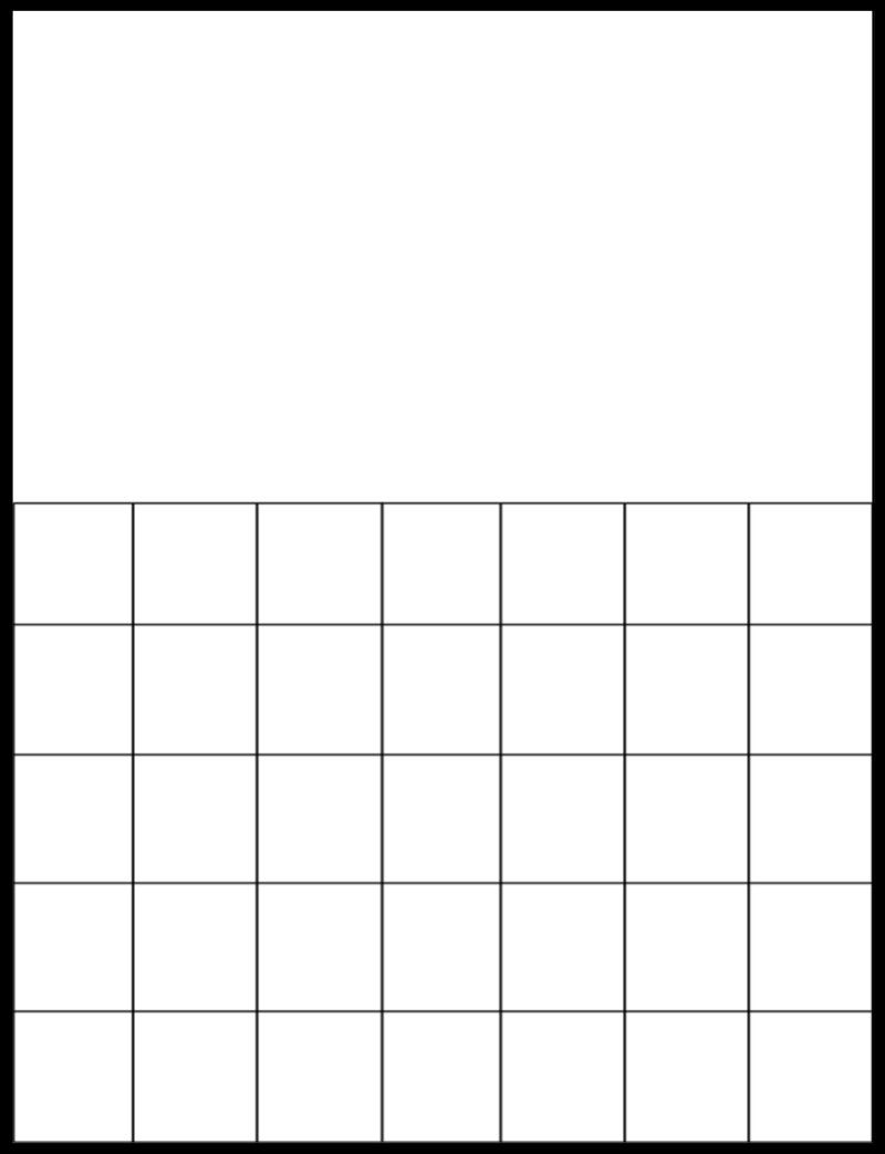 Free Printable Blank Calendar Grids | Schooling At Home | Pinterest Blank Calendar Template Kindergarten