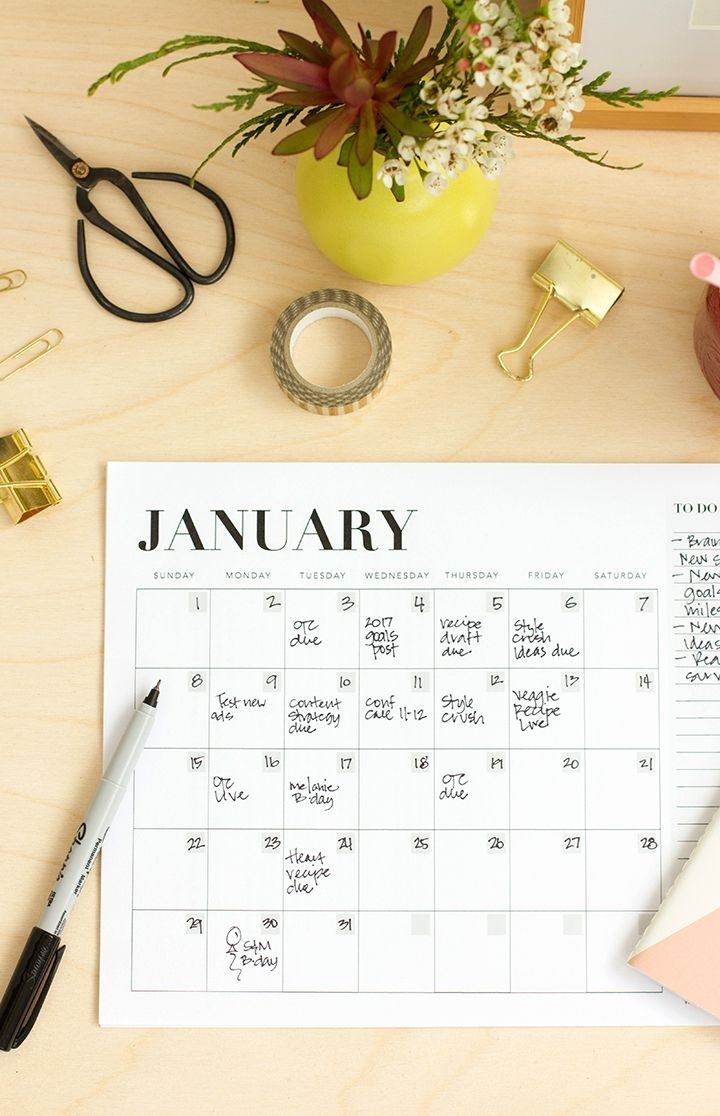Free Printable Calendar | Diy Bloggers | Free Printable Calendar Calendar Month Photo Ideas