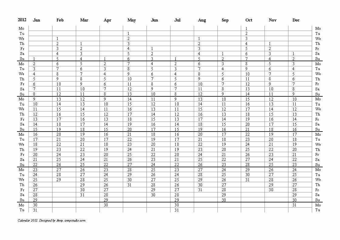 Free Printable Calendars And Planners 2019, 2020 And 2021 Monthly Calendar Grid Template