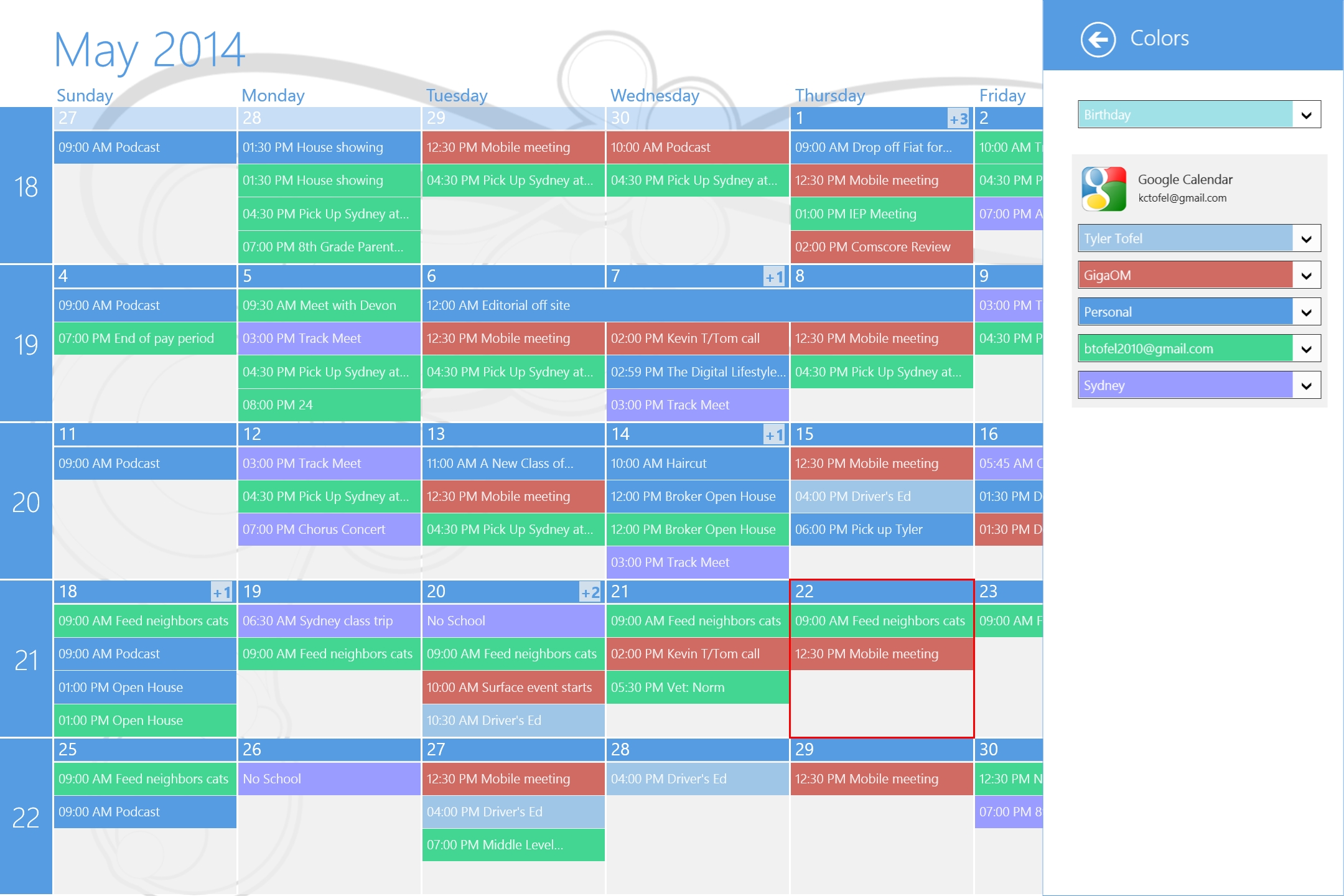 Gigaom | How To Sync Your Google Calendar With Windows 8.1: Try Desktop Monthly Calendar Windows 7