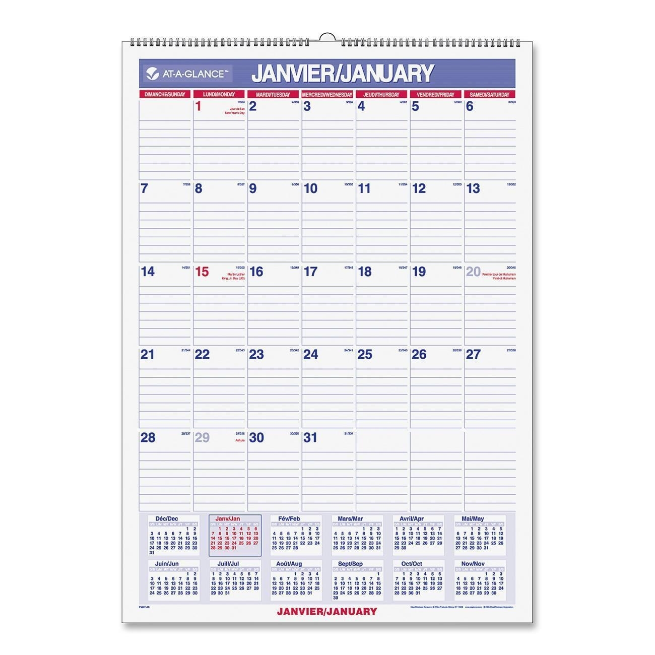 Glennco Office Products Ltd. :: Office Supplies :: Calendars 3 X 5 Monthly Calendar