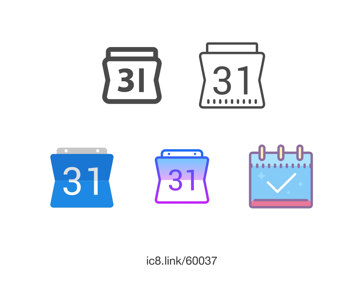 Google Calendar Icon - Free Download, Png And Vector Google Calendar Icon Round