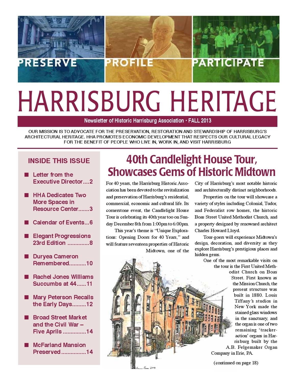 Harrisburg Herritage Fw 2013 Final By Historic Harrisburg Dashing Harrisburg Unit 3 School Calendar