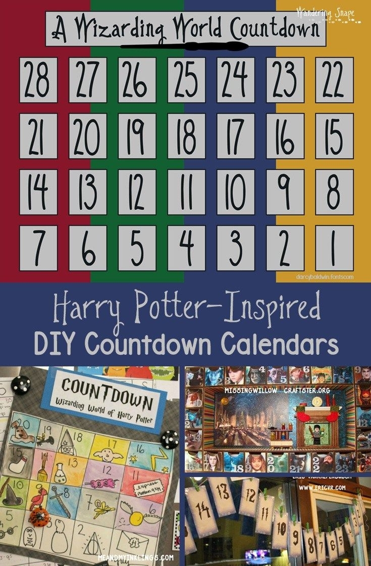 Harry Potter Countdown Calendar Ideas | Wandering Snape On Instagram Countdown Calendar Harry Potter