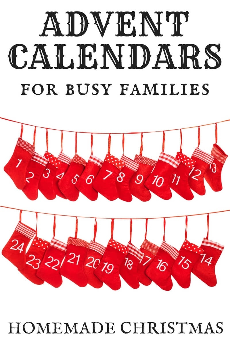 Homemade Advent Calendar Christmas Ideas For Busy Families Countdown Calendar Make Your Own
