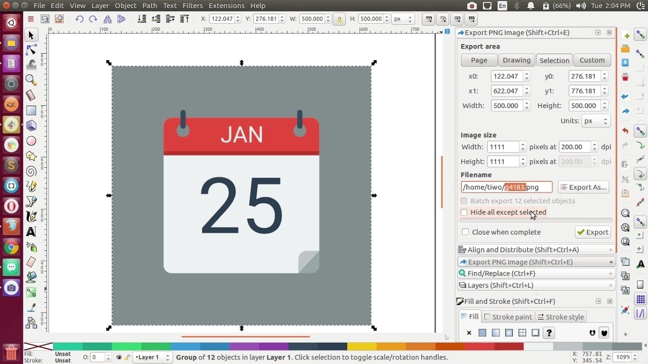 How To Create Flat Calendar Icon Design In Inkscape - Youtube Create A Calendar Icon