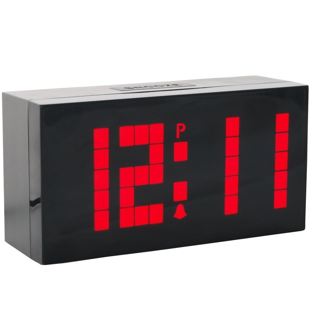 Large Jumbo Big Screen Led Digital Wall Desk Alarm Clocks Countdown Calendar Countdown Thermo Digital Clock