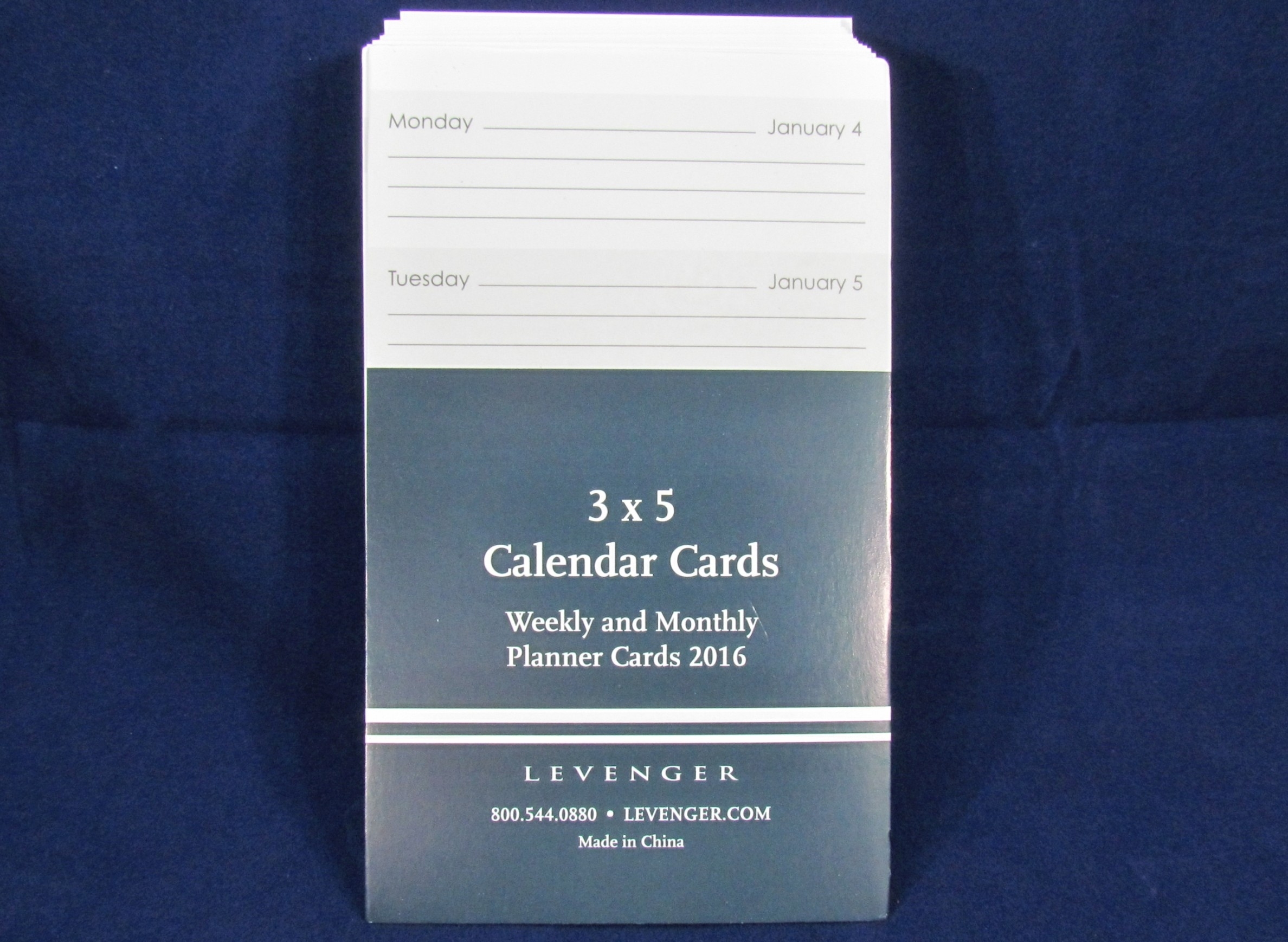 Levenger Weekly And Monthy 3 X 5 Planner Cards 3 X 5 Monthly Calendar