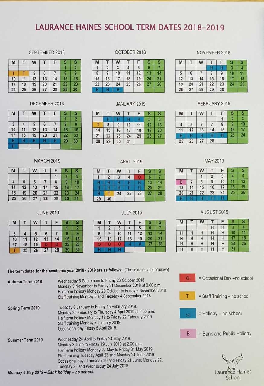 Lhs Primary School Term Dates E Rivers School Calendar
