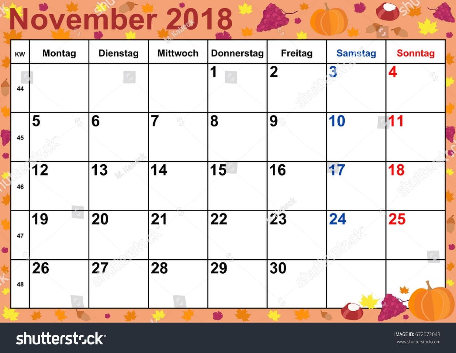 November 2018 Calendar Month | November Calendar | Pinterest Calendar Of Month November