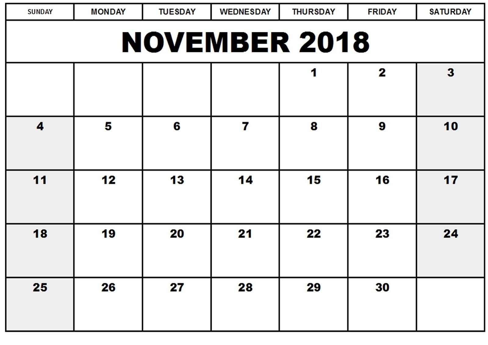 November Printable Calendar Free Download | November Calendar Calendar Month Of November