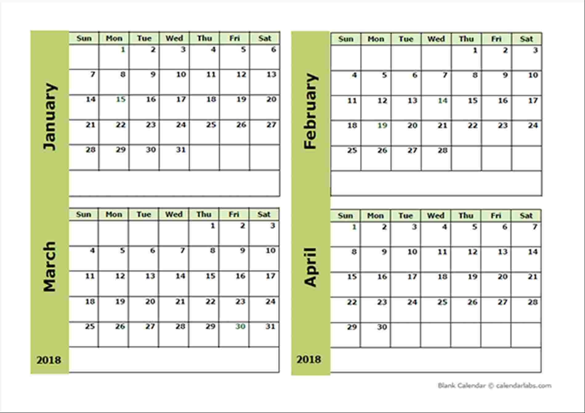 Printable Calendar 4 Months Per Page | Printable Coloring Page For Kids Printable Calendar 4 Months Per Page