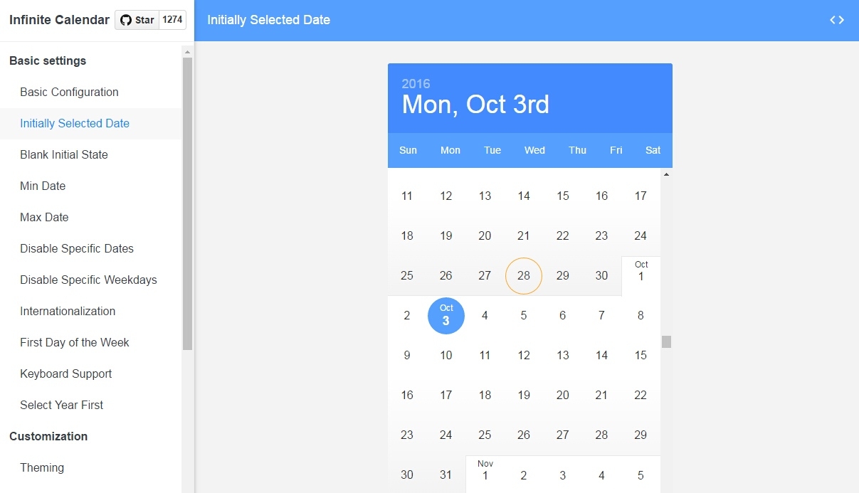 React Infinite Calendar : Infinite Scrolling Date-Picker Built With Calendar Icon React Native