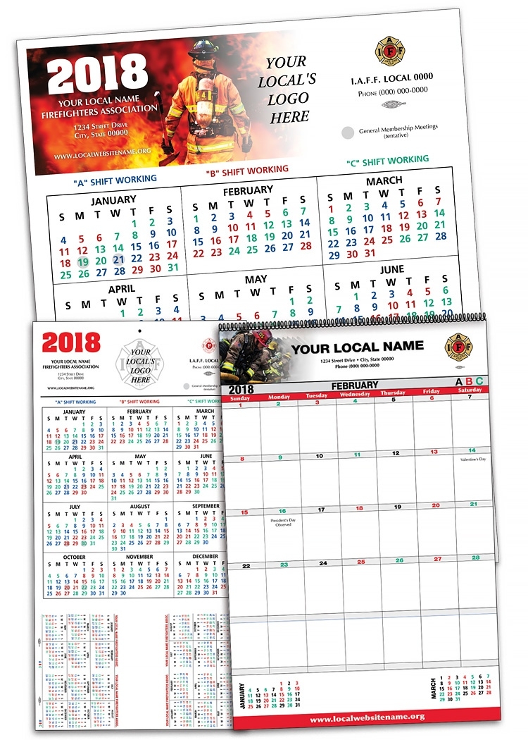 Shift Calendars — Firefighters Print &amp; Design Printing A Calendar In C