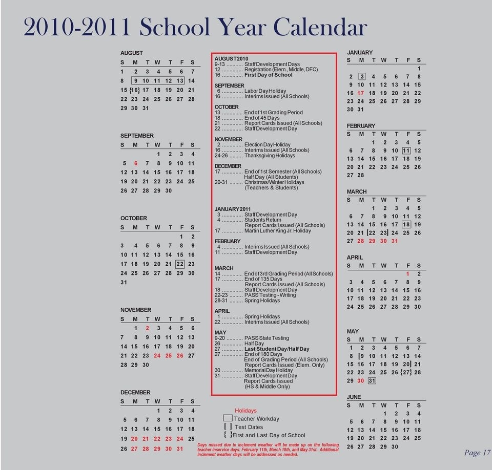 Spartanburg County School District Six Report To The Community - Pdf Perky Spartanburg 6 School Calendar