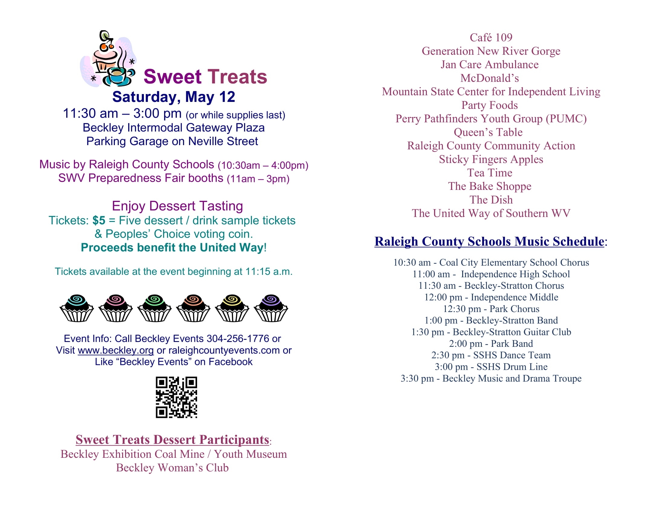 Sweet Treats, School Performances And Preparedness Booths To Kick School Calendar Raleigh County Wv