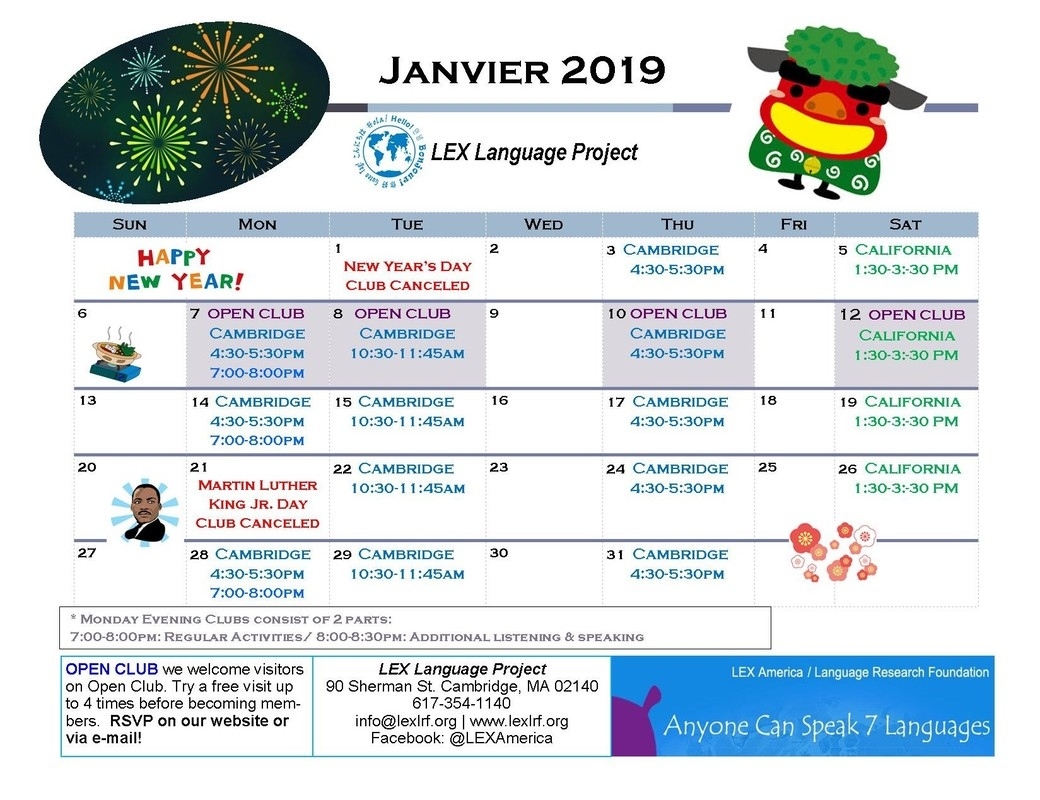 Time And Place - Lex Language Project Lex 5 School Calendar