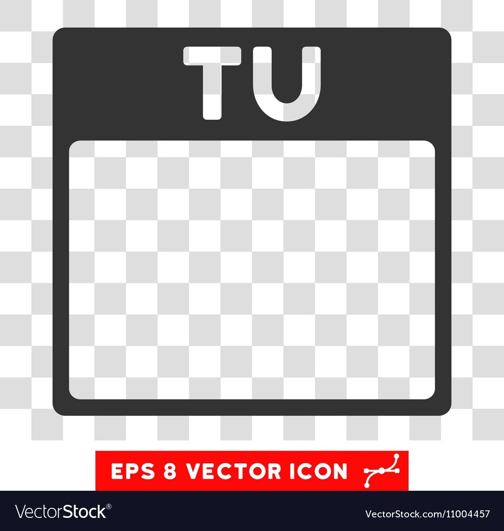 Tuesday Calendar Page Eps Icon Royalty Free Vector Image Calendar Page Icon Vector