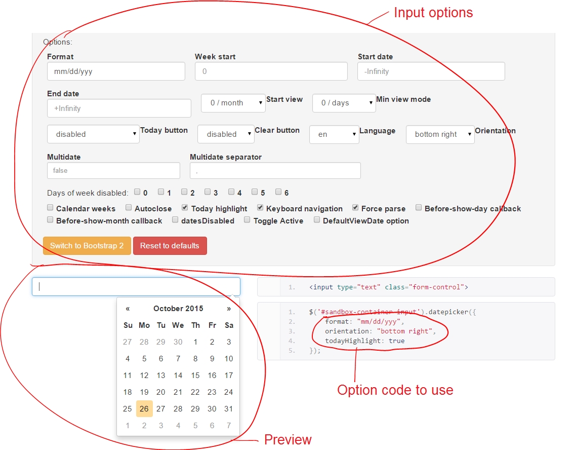 Tutorial: Add A Date Picker To A Bootstrap Form | Formden Calendar Icon Bootstrap 3