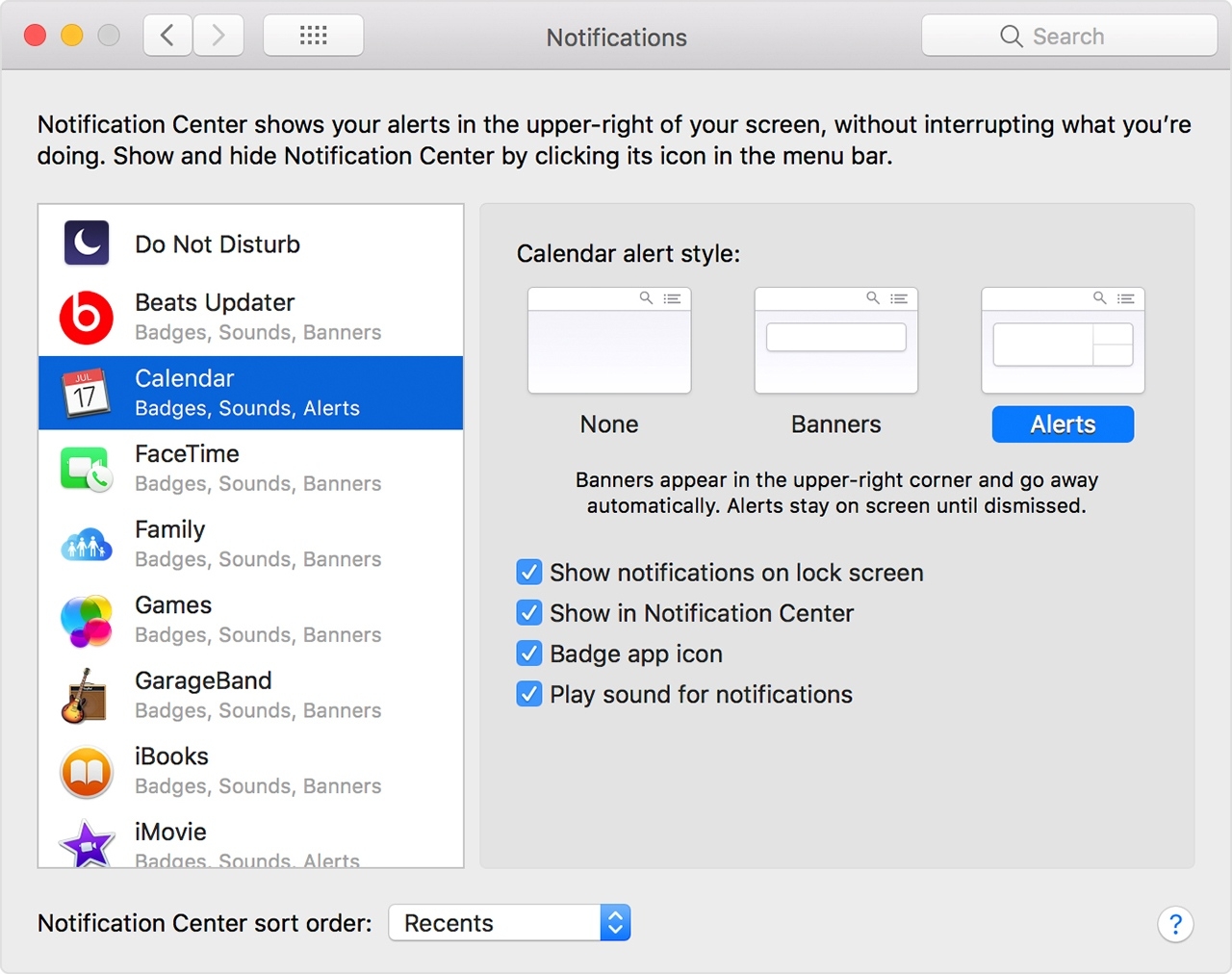 Use Notifications On Your Mac - Apple Support Calendar Icon Not Showing On Iphone