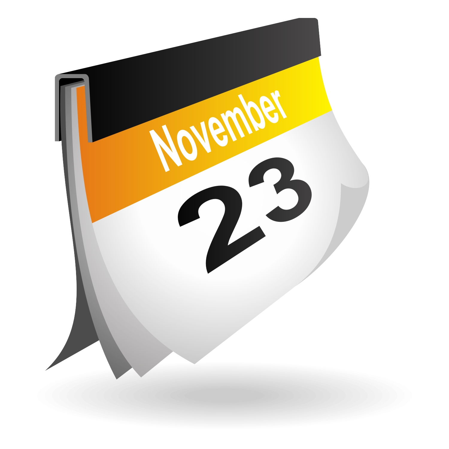 Vector Calendar Icon - Clip Art Library 3D Calendar Icon Vector