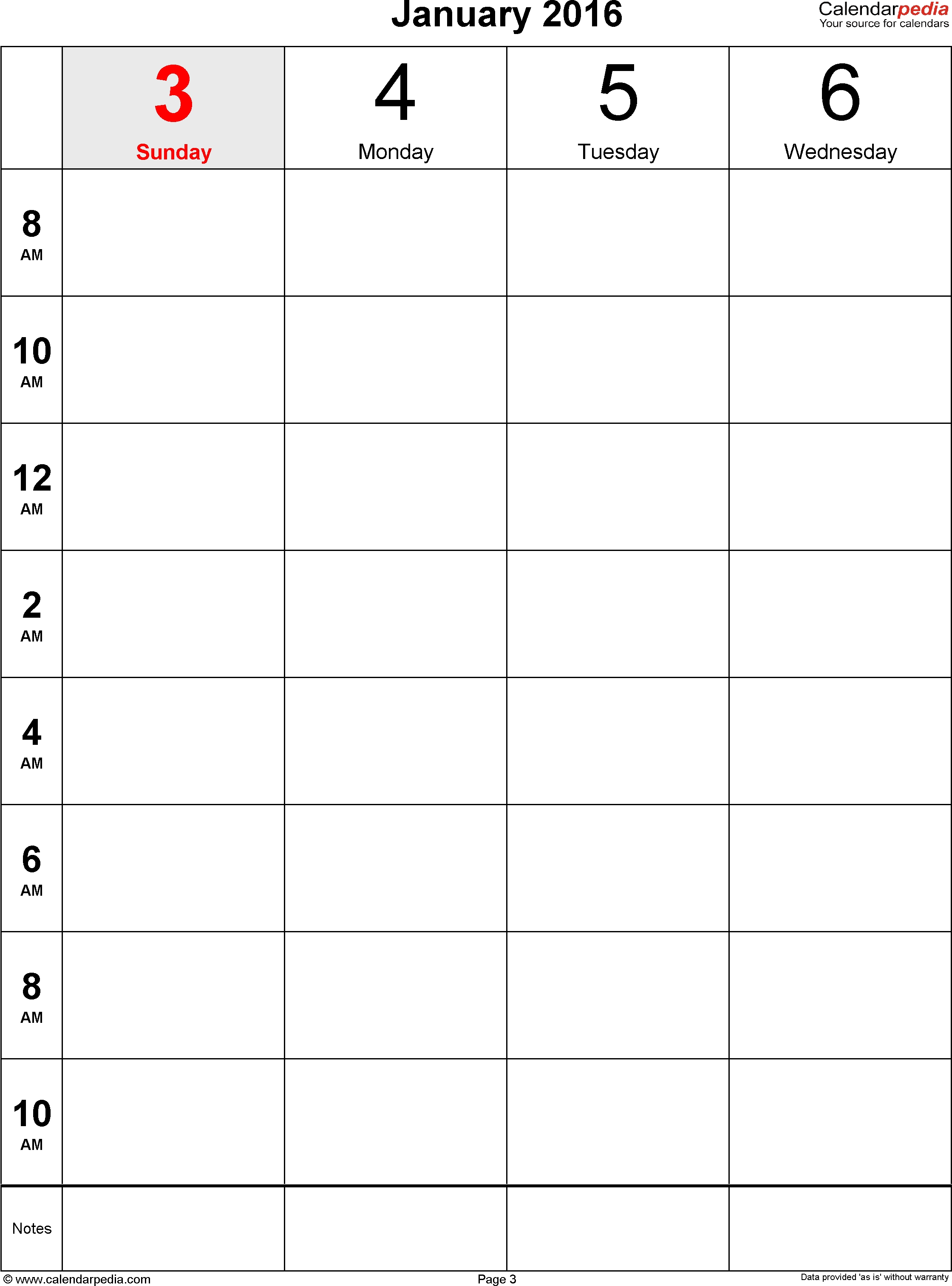 Weekly Calendar 2016 For Word - 12 Free Printable Templates Free 2 Page Monthly Calendar Template