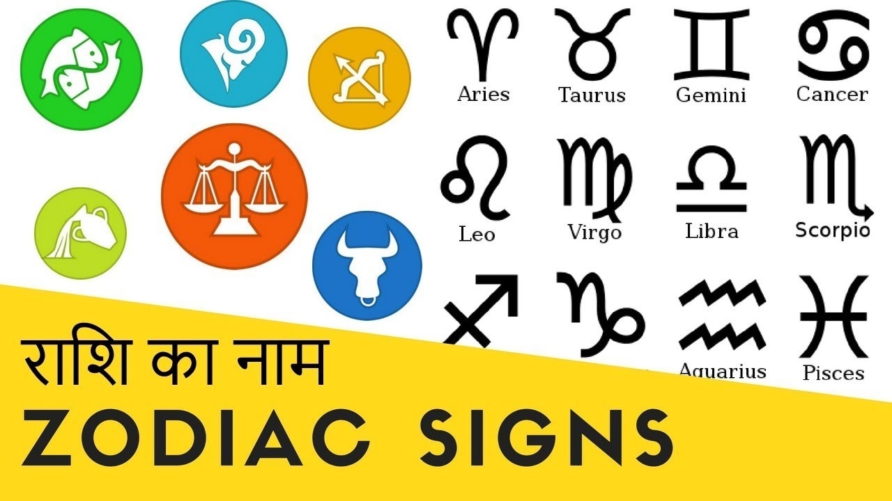 Zodiac Signs In Hindi राशि का नाम हिंदी मे Hindu Calendar Zodiac Signs