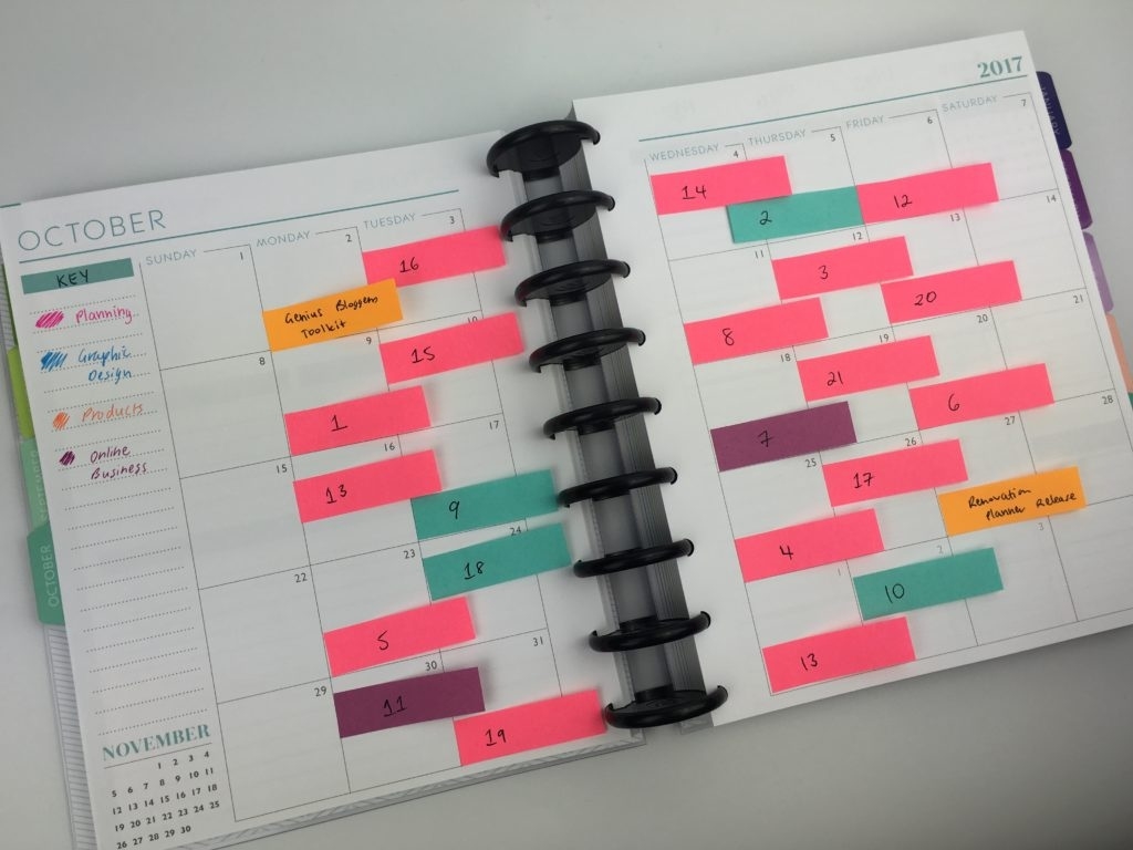 10 Ways To Plan Using Sticky Notes - All About Planners Monthly Calendar Sticky Notes