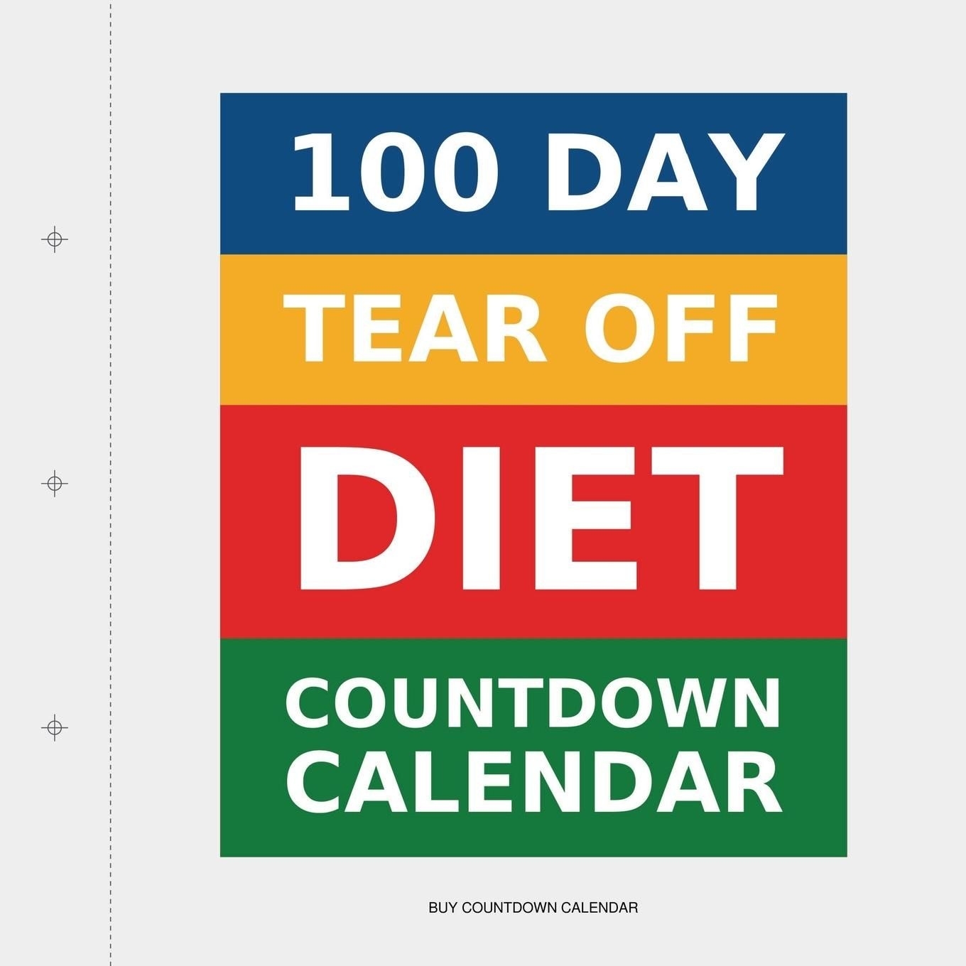 100 Day Tear-Off Diet Countdown Calendar | Products I Love | Diet 7 Day Countdown Calendar