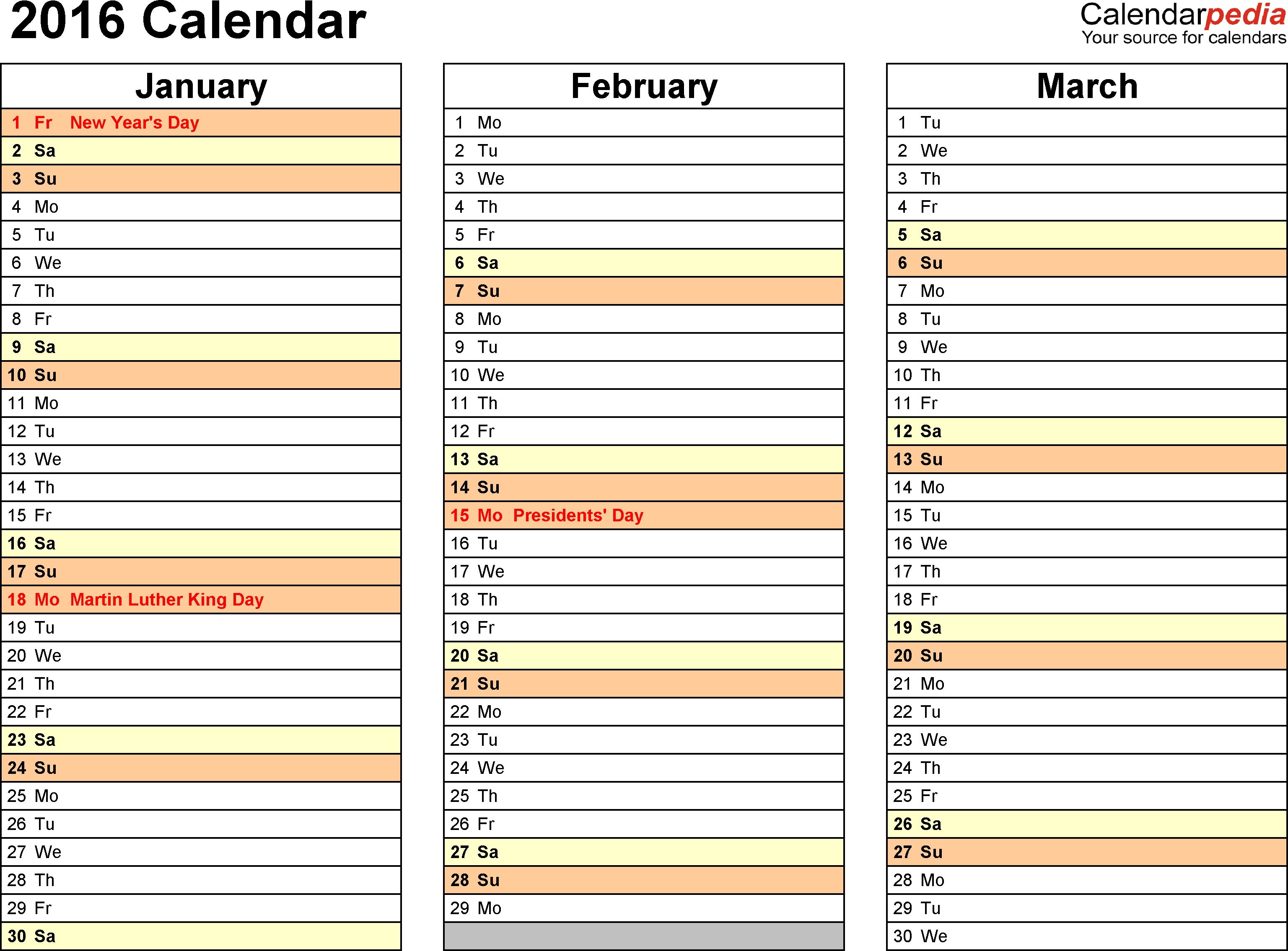 2016 Calendar Pdf - 16 Free Printable Calendar Templates Print Calendar 6 Months