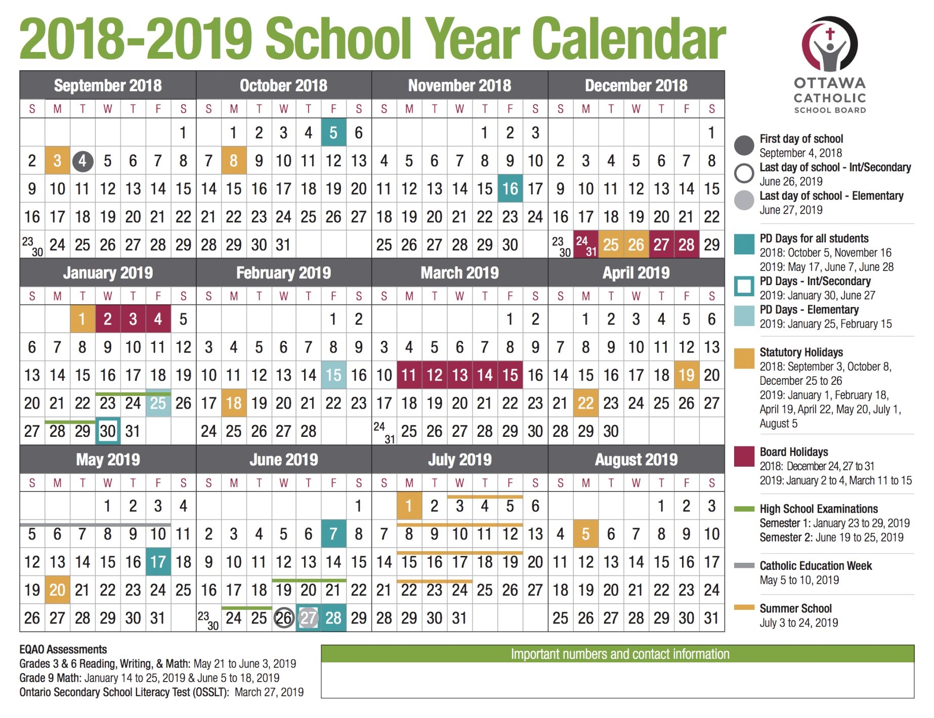 2018 2019 School Year Calendar Washoe County | Acquit 2019 Remarkable School Calendar Washoe County