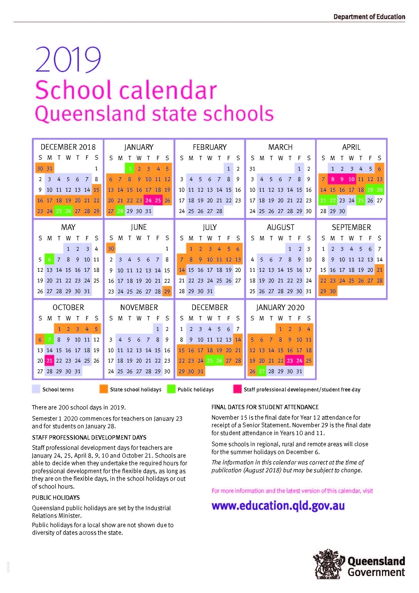 2020 School Calendar Qld – Get Your Calendar Printable Extraordinary 2020 School Calendar Qld