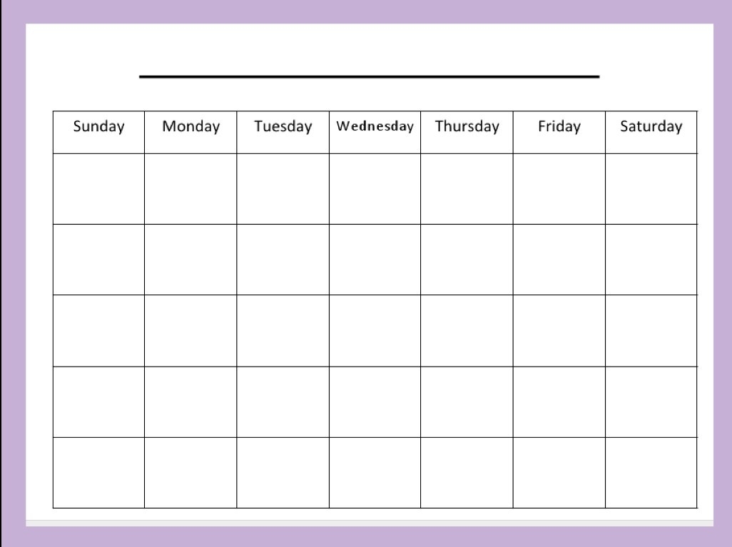 4 Week Blank Calendar | Dating-Sider.co Blank 4 Week Calendar Exceptional 4 Week Calendar Blank