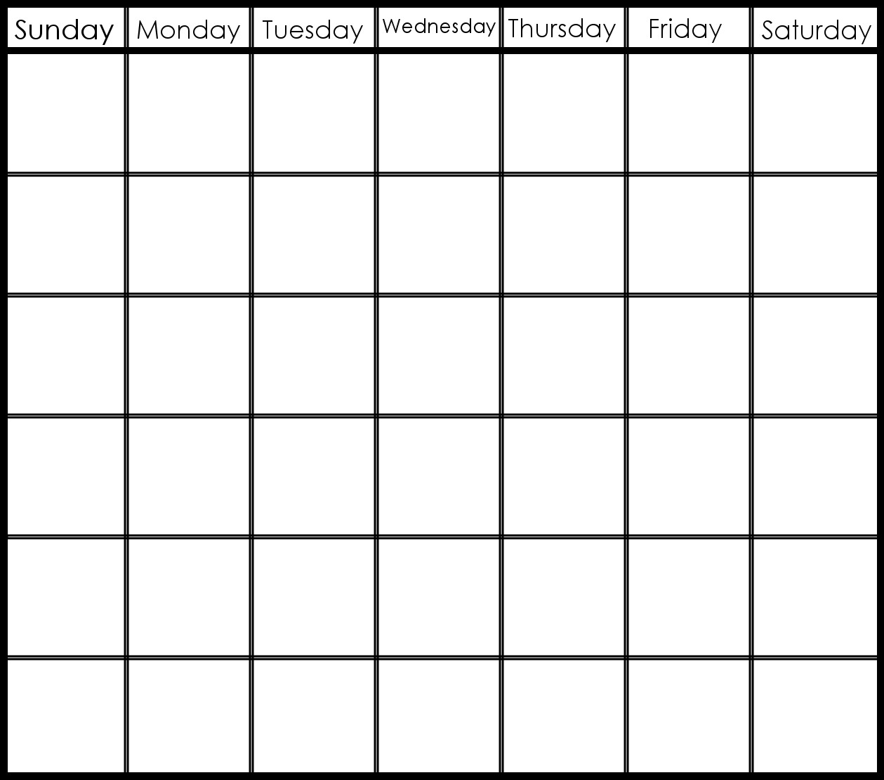 6 Week Printable Calendar | Printable Calendar Templates 2019 Blank Calendar Template 6 Weeks