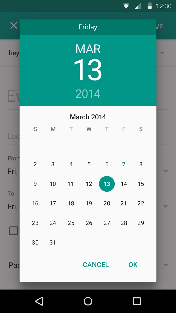 Android Datepicker - Always Show Date Month Year Spinner Layout Calendar Get Month Android